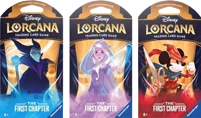Disney Lorcana: The First Chapter Sleeved Booster Pack Art Bundle [Set of 3]