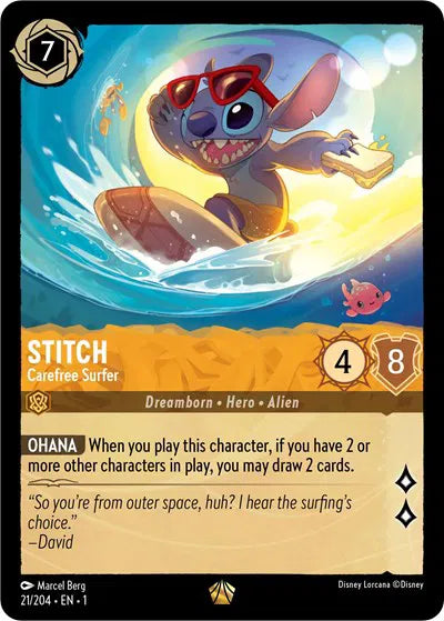Stitch - Carefree Surfer [Cold Foil]