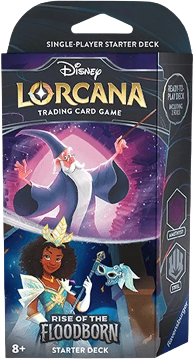 Disney Lorcana: Rise of the Floodborn Starter Deck (Amethyst & Steel)