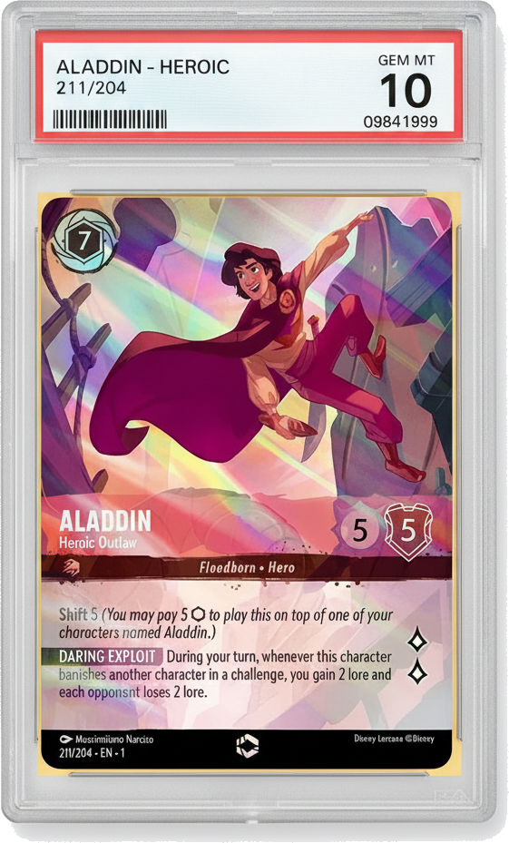 Aladdin - Heroic Outlaw (Alternate Art) - PSA 10.0 Graded Card