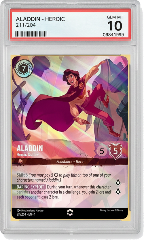 Aladdin - Heroic Outlaw (Alternate Art) - PSA 10.0 Graded Card