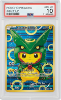Poncho Pikachu Rayquaza Y (JP) - PSA 10.0 Graded Card