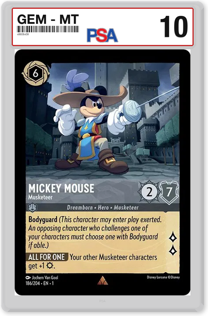 Mickey Mouse - Musketeer - PSA 10.0 Graded Card