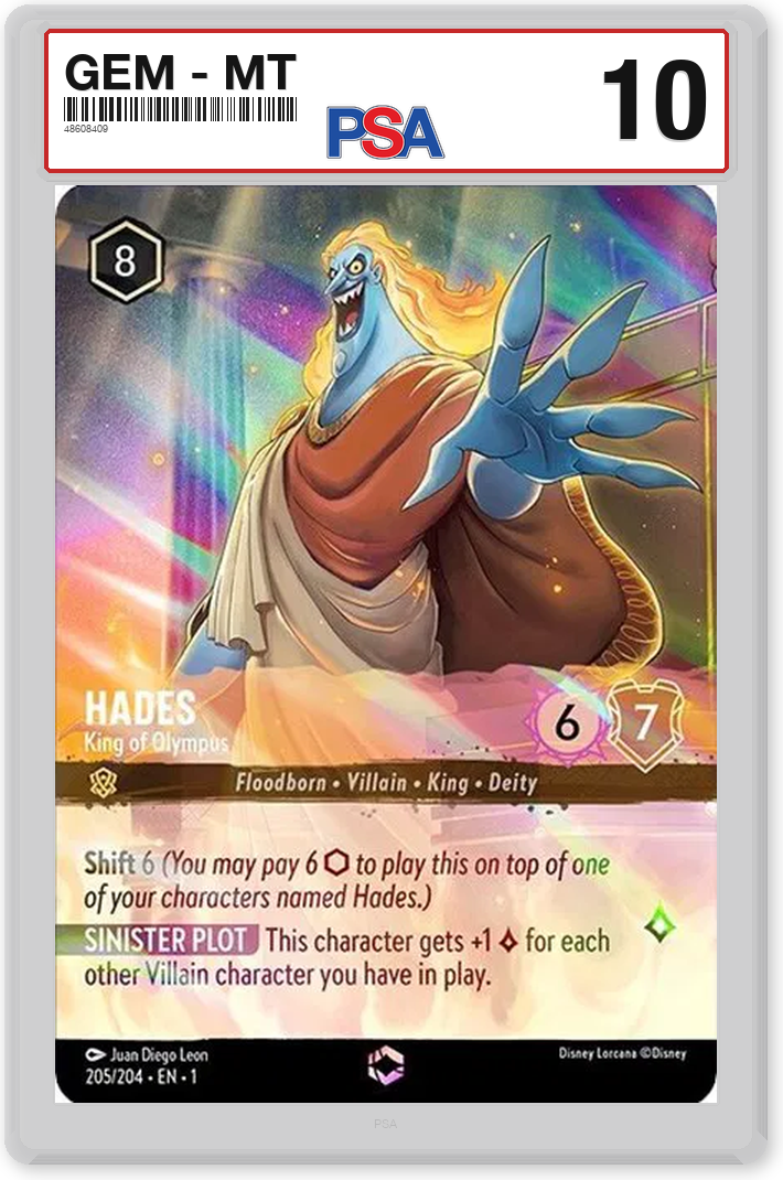 Hades - King of Olympus (Alternate Art) - PSA 10.0 Graded Card