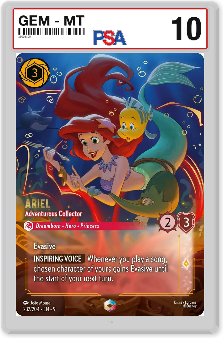 Ariel - Adventurous Collector (Enchanted) - PSA 10.0 Graded Card