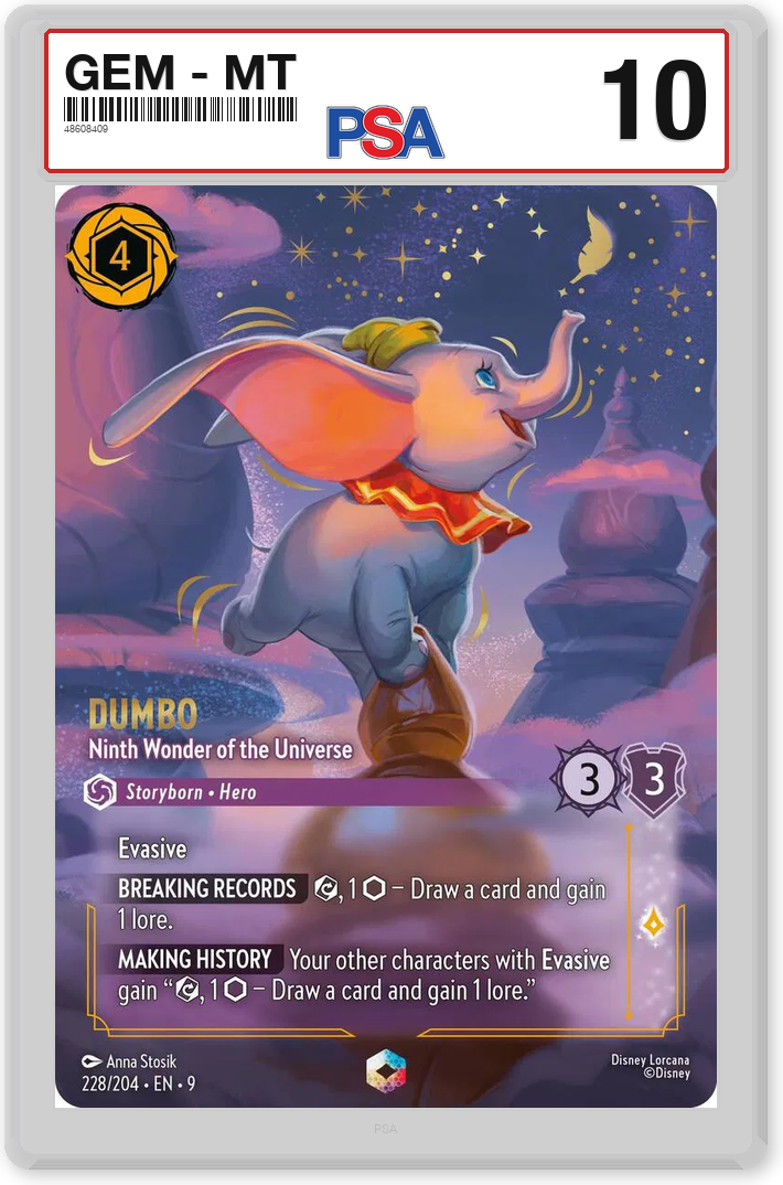 Dumbo - Ninth Wonder of the Universe (Enchanted) - PSA 10.0 Graded Card