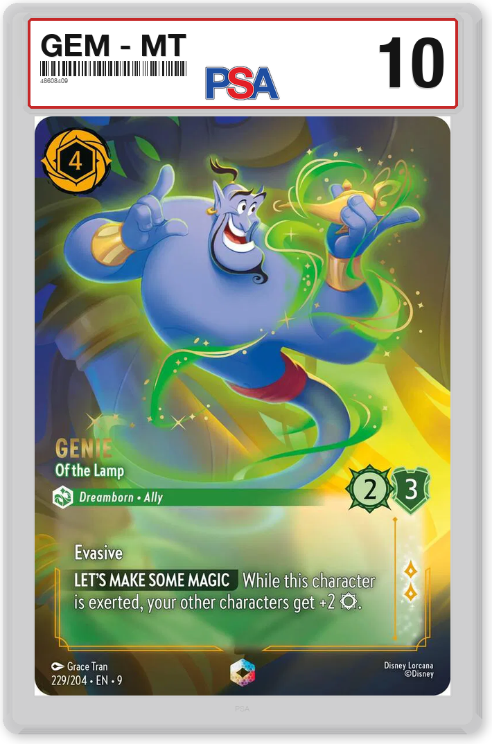 Genie - Of the Lamp (Enchanted) - PSA 10.0 Graded Card