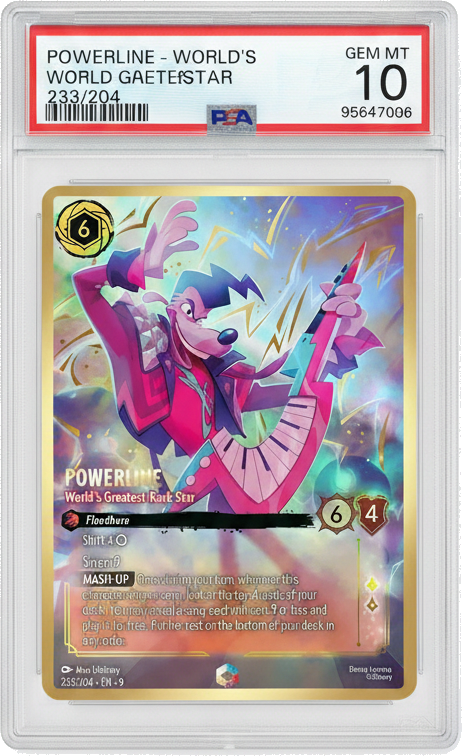 Powerline - World's Greatest Rock Star (Enchanted) - PSA 10.0 Graded Card