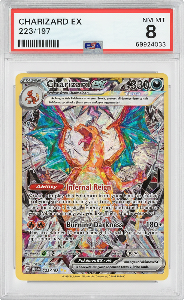 Charizard ex - PSA 8.0 Graded Card