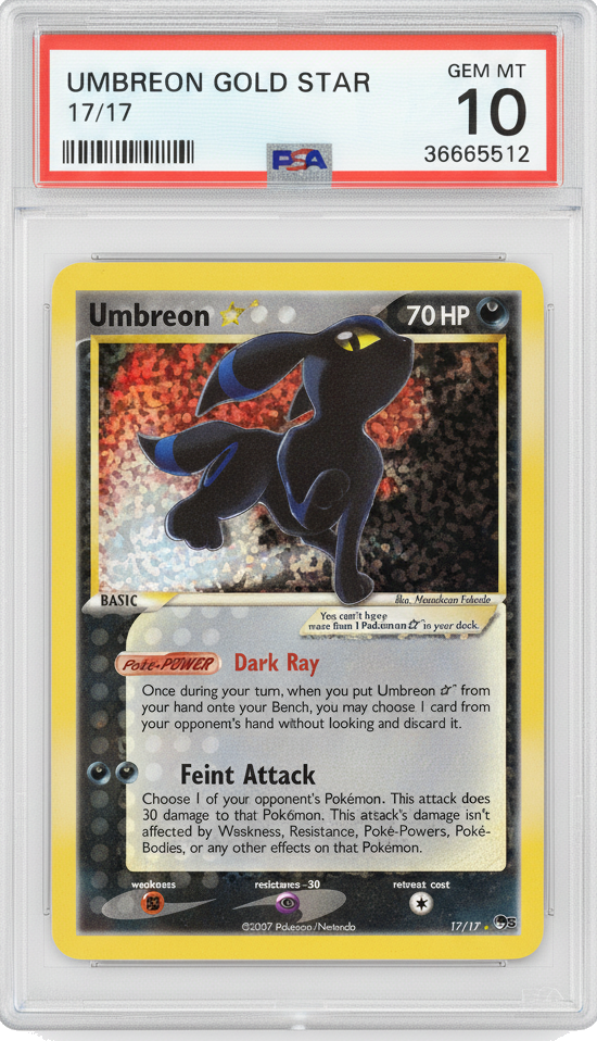 Umbreon Gold Star - PSA 10.0 Graded Card