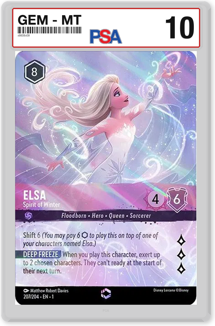 Elsa - Spirit of Winter (Alternate Art) - PSA 10.0 Graded Card