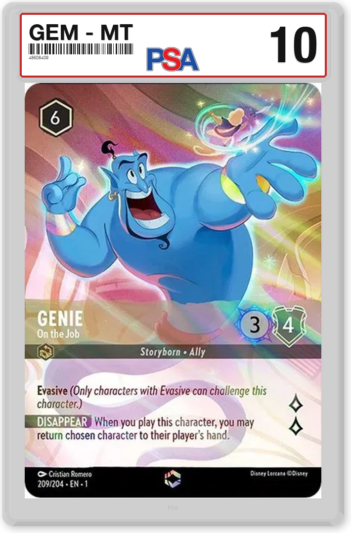 Genie - On the Job (Alternate Art) - PSA 10.0 Graded Card