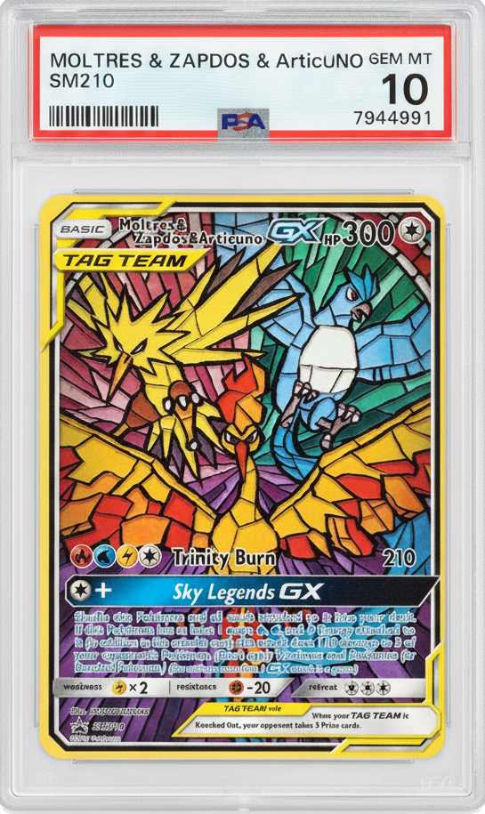 Moltres & Zapdos & Articuno GX - PSA 10.0 Graded Card