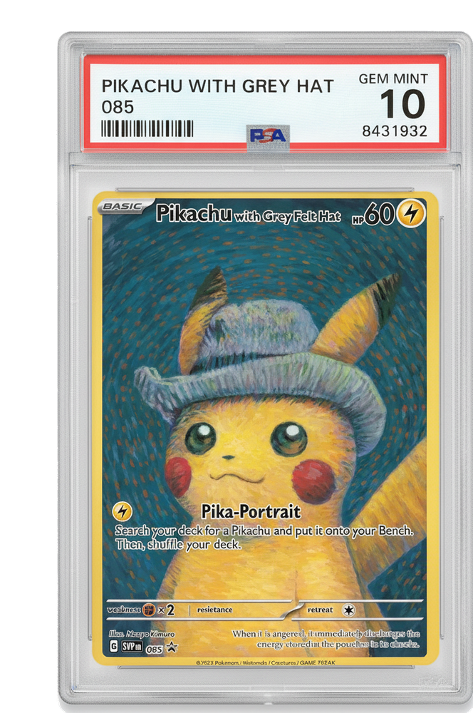 Pikachu with Grey Felt Hat - CGC 10.0 Graded Card