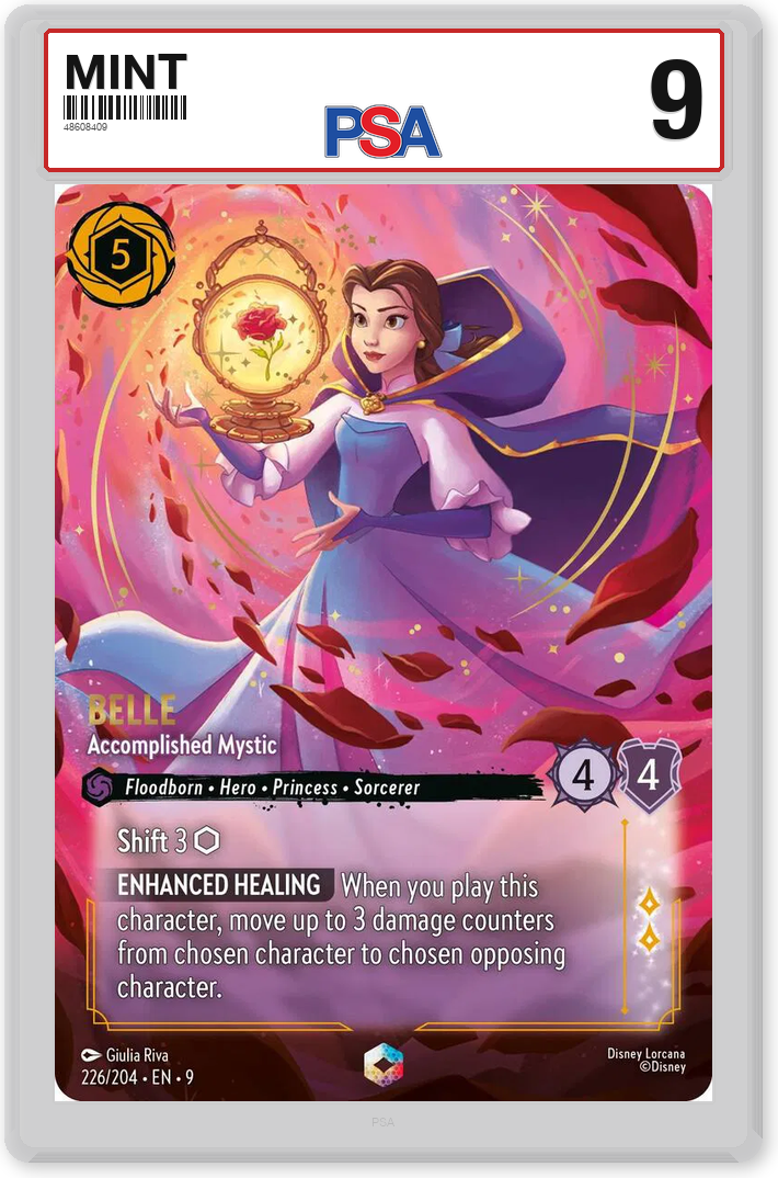 Belle - Accomplished Mystic (Enchanted) - PSA 9.0 Graded Card