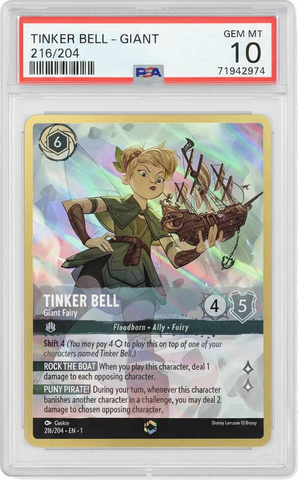Tinker Bell - Giant Fairy (Alternate Art) - PSA 10.0 Graded Card